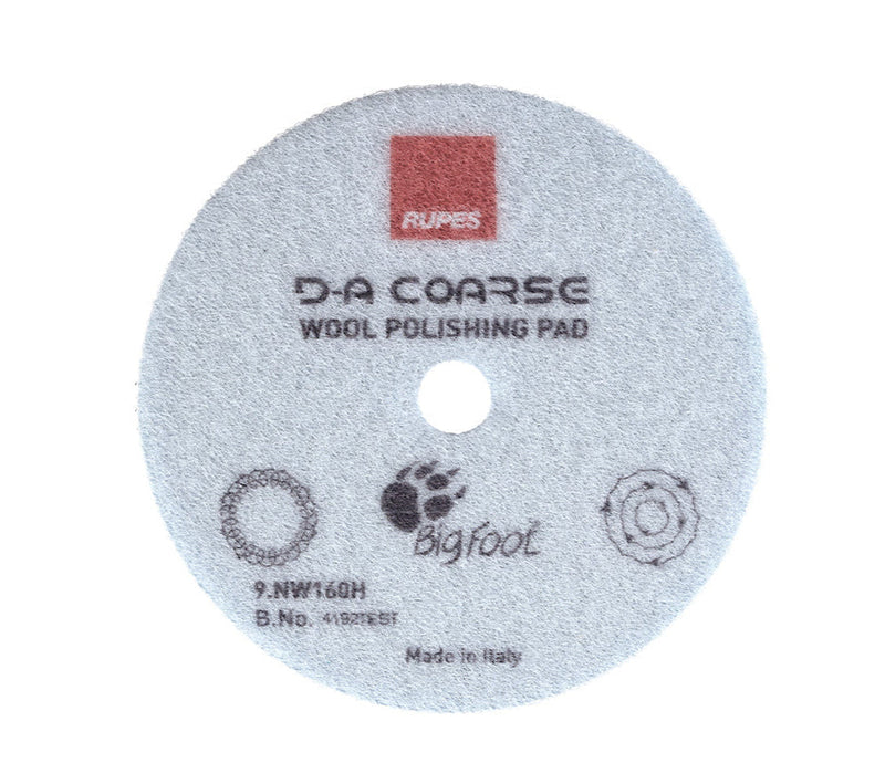 RUPES 9.NW160H 6 inch DA coarse wool polishing pad
