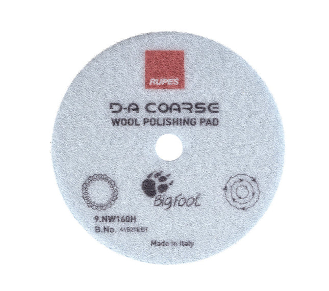 RUPES 9.NW160H - DA Coarse, Wool Polishing Pad (6in)