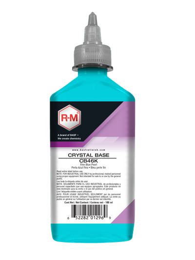 Bottle of RM Crystal Base CB46K on a white background