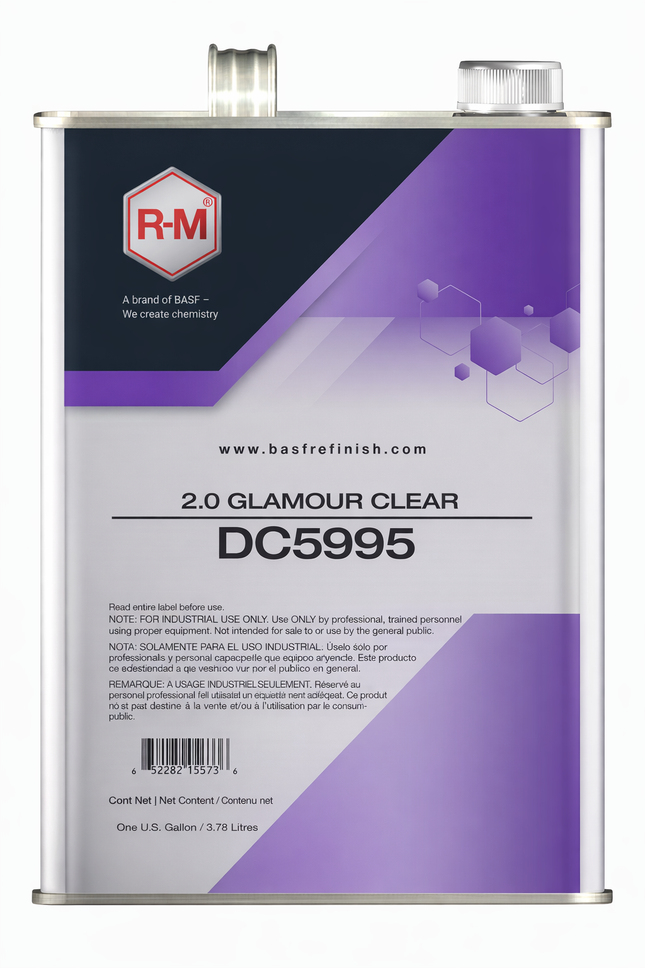 R-M DC5995 2.0 Glamour Clear gallon container for automotive refinishing