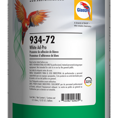 Glasurit 934-72 Low VOC White AdPro Sealer gallon container for automotive refinishing