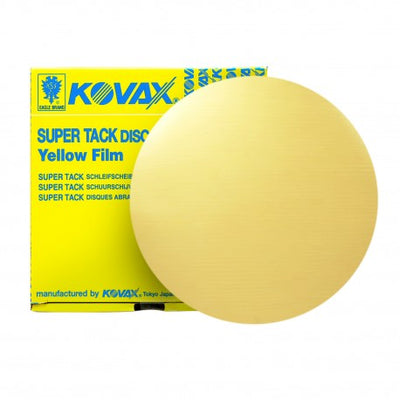 Kovax 7781000 – 1000 Grit Yellow-Film Super-Tack Sanding Disc (6 in, 50 Pcs)