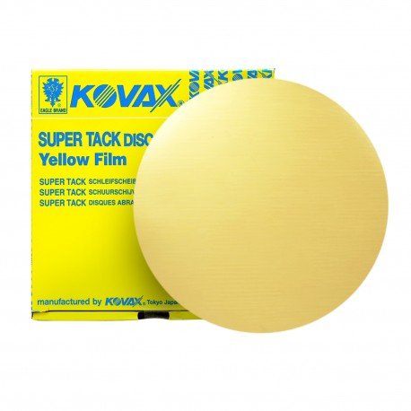 Kovax 7781500 – 1500 Grit Yellow - Film Super - Tack Sanding Disc (6 in, 50 Pcs) - A&F Auto Paint