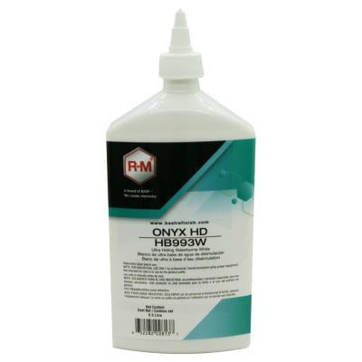 White bottle with a label on a white background