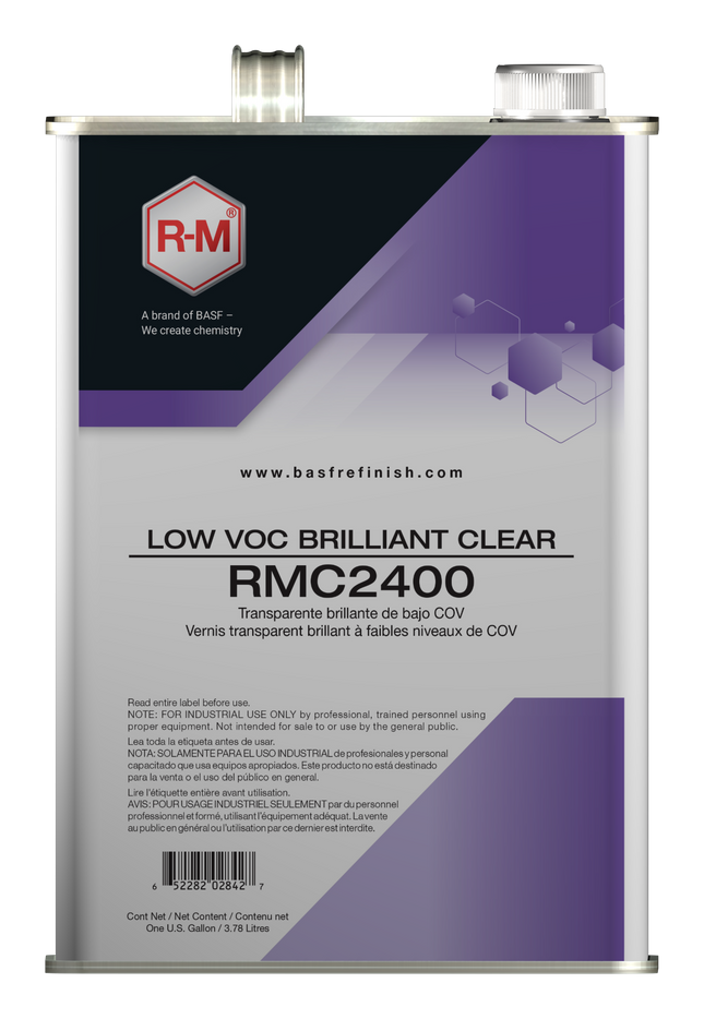 R-M RMC2400 LVOC Brilliant Clear gallon container for automotive refinishing