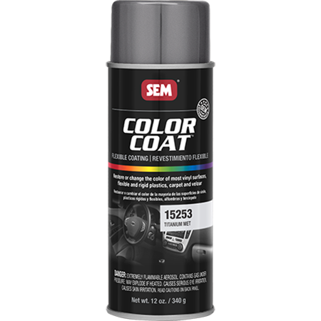 SEM 15253 – Color Coat™ Flexible Coating, Titanium Metallic (16 oz Aerosol)