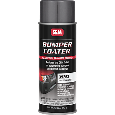 SEM 39263 – Bumper Coater, Dark Titanium Metallic (16 oz Aerosol)