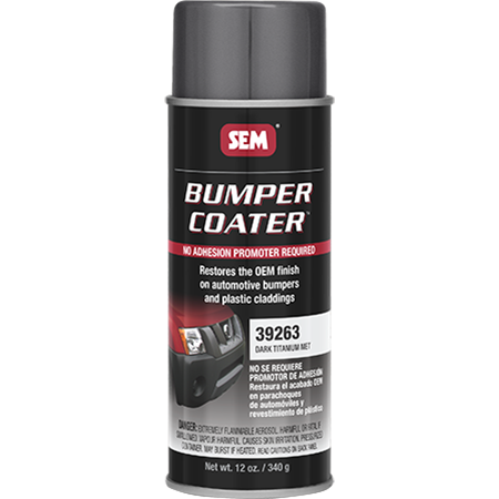SEM 39263 – Bumper Coater, Dark Titanium Metallic (16 oz Aerosol)