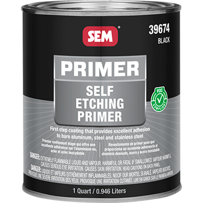 SEM 39674 – Self-Etching Primer, Black (Quart)