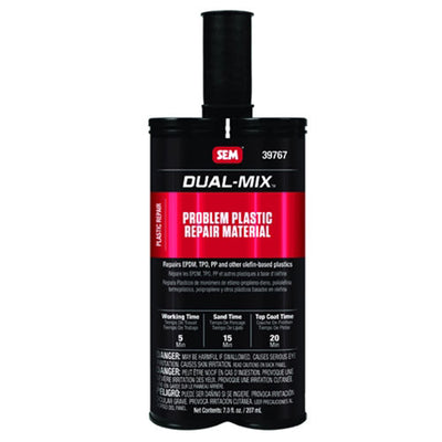 SEM 39767 – Dual-Mix™ Problem Plastic Repair Material (7 oz Cartridge)