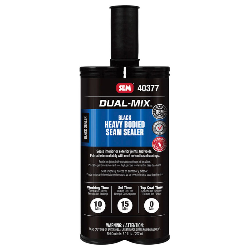 SEM 40377 – Heavy Bodied Seam Sealer, Black (7 oz Cartridge)