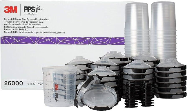 3M 26000 -  PPS Series 2.0 Spray Cup System Kit, Standard, 22 fl oz, 650 mL, 200 Micron Filter